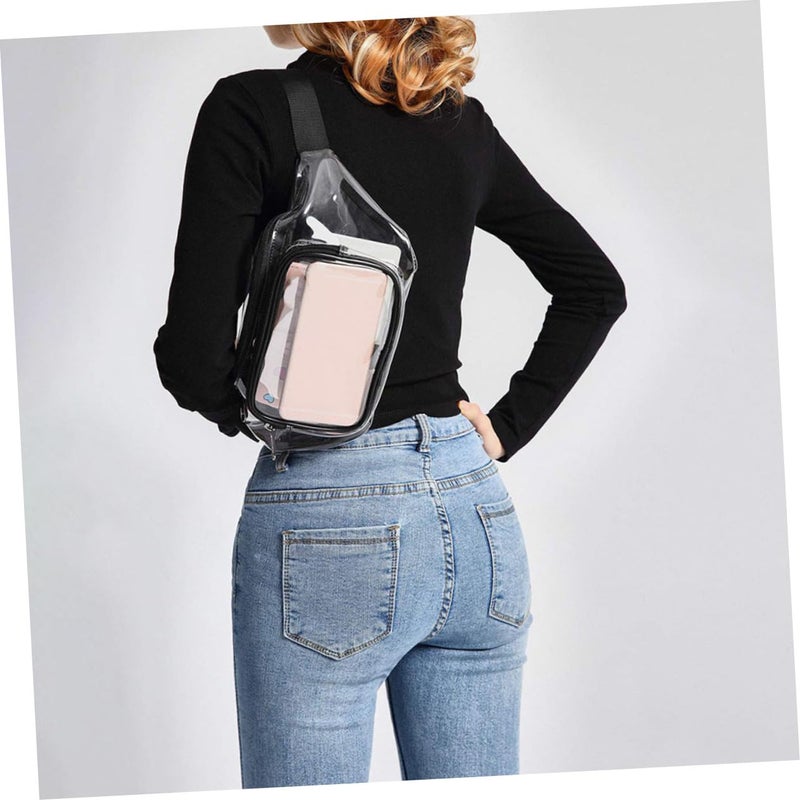 Portable Waist Chest Pouch For Running Cycling Outdoor Unisex Phone Essentials Storage Black - Image 5
