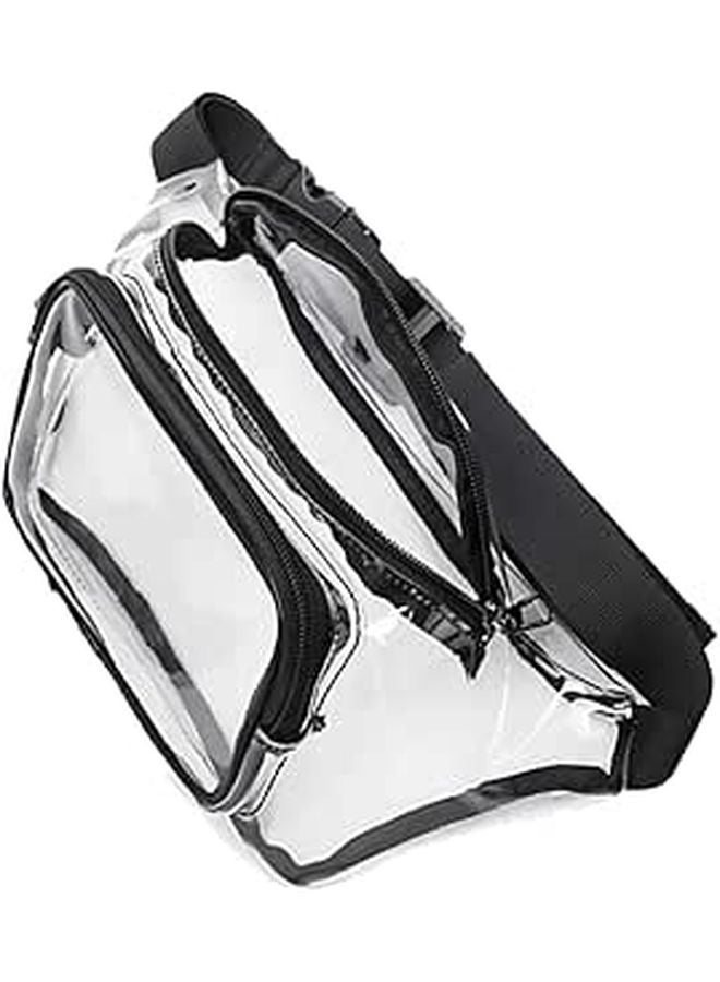 Portable Waist Chest Pouch For Running Cycling Outdoor Unisex Phone Essentials Storage Black - Image 1