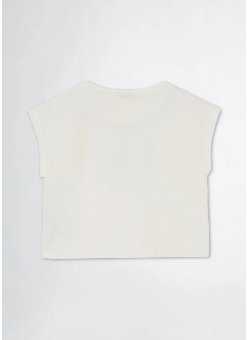 Liu Jo T-Shirt with Chain and Logo