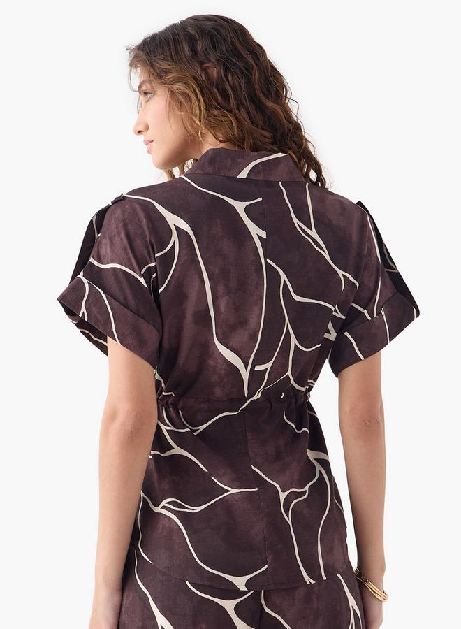 ايكونيك قميص بأكمام ملفوفة للسيدات - Image 3