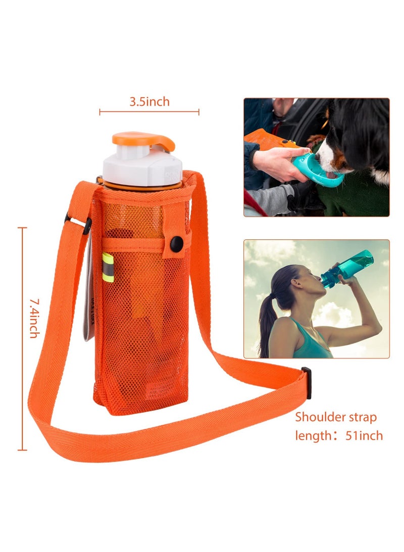 SYOSI Water Bottle Holder Water Bottle Carrier with Adjustable Shoulder Strap Beach Bottle Bag Water Bottle Sling Dog Water Bottle Sleeve for Sports Gym Hiking Camping Walking - Image 2