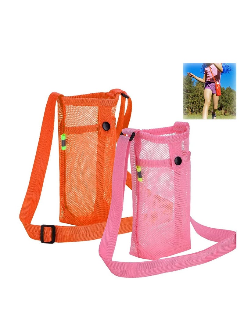 SYOSI Water Bottle Holder Water Bottle Carrier with Adjustable Shoulder Strap Beach Bottle Bag Water Bottle Sling Dog Water Bottle Sleeve for Sports Gym Hiking Camping Walking - Image 3