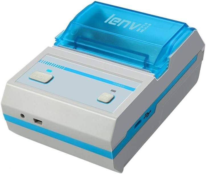 LENVII 2 Inch Portable Bluetooth Thermal Label Printer 58mm Barcode Printer, Sticker Maker for Clothing,Retail, Mailing,Product Labels for Warehouse,Retail Stores Compatible with Android & iOS System - Image 1