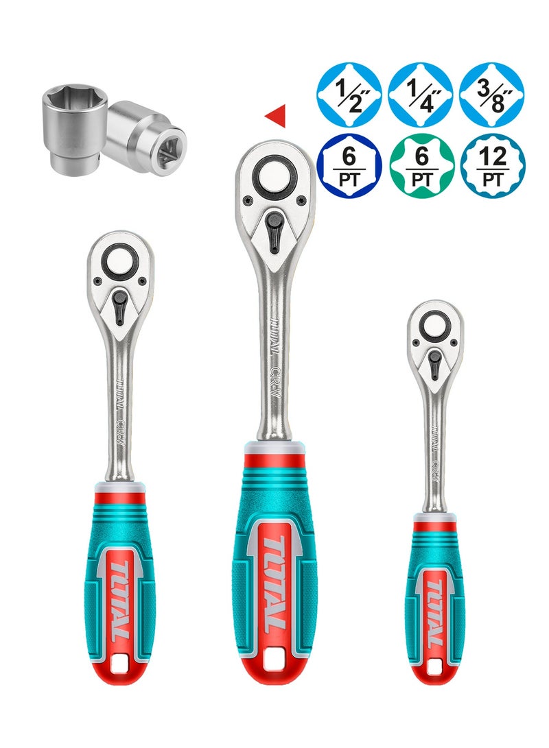 توتال مجموعة أدوات ميكانيكي احترافية من توتال، مكونة من 142 قطعة، تشمل مقابس ومفكات ومفاتيح وبراغي كماشة وأدوات يدوية متنوعة، مصنوعة من فولاذ كروم فاناديوم عالي الجودة لمتانة وأداء طويل الأمد. تأتي داخل حقيبة حمل متينة ومنظمة لتسهيل النقل والاستخدام في الورش أو الاستخدام المنزلي - Image 2