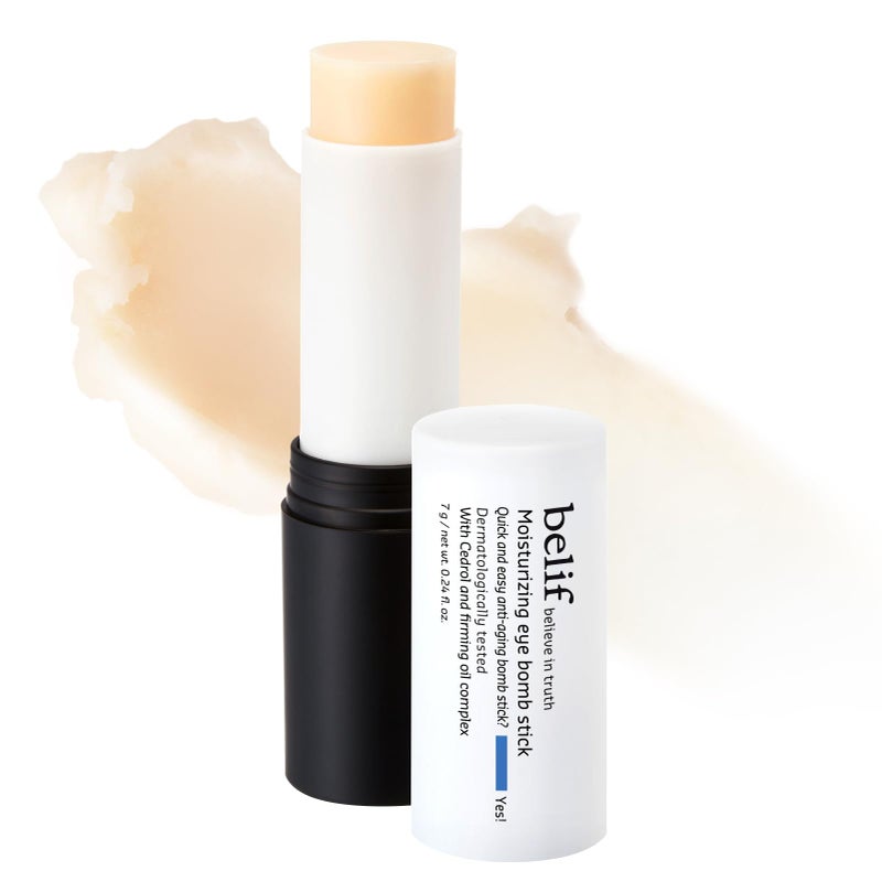 belif Moisturizing Eye Bomb Stick Eye Balm Firms and Reduces Fine Lines Wrinkles Radiant Eyes with Shea Butter Firming Oil Complex for Hydration Elasticity KBeauty - Image 2