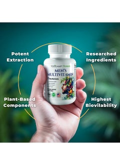 TODICAMP TODICAMP Men's Multivitamin & Mineral Complex with Plant-Based Extracts - Multivitamin for Men Improves Overall Health, Antioxidant & Natural Body Support - 60 Capsules - 30 Day Supply  - Image 2