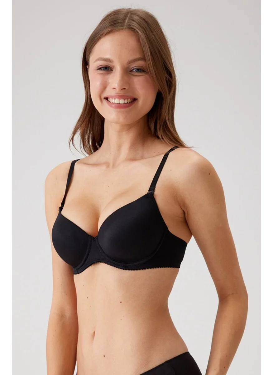 pierre cardin Women's Underwire Support Micro Bra 6005 - Black