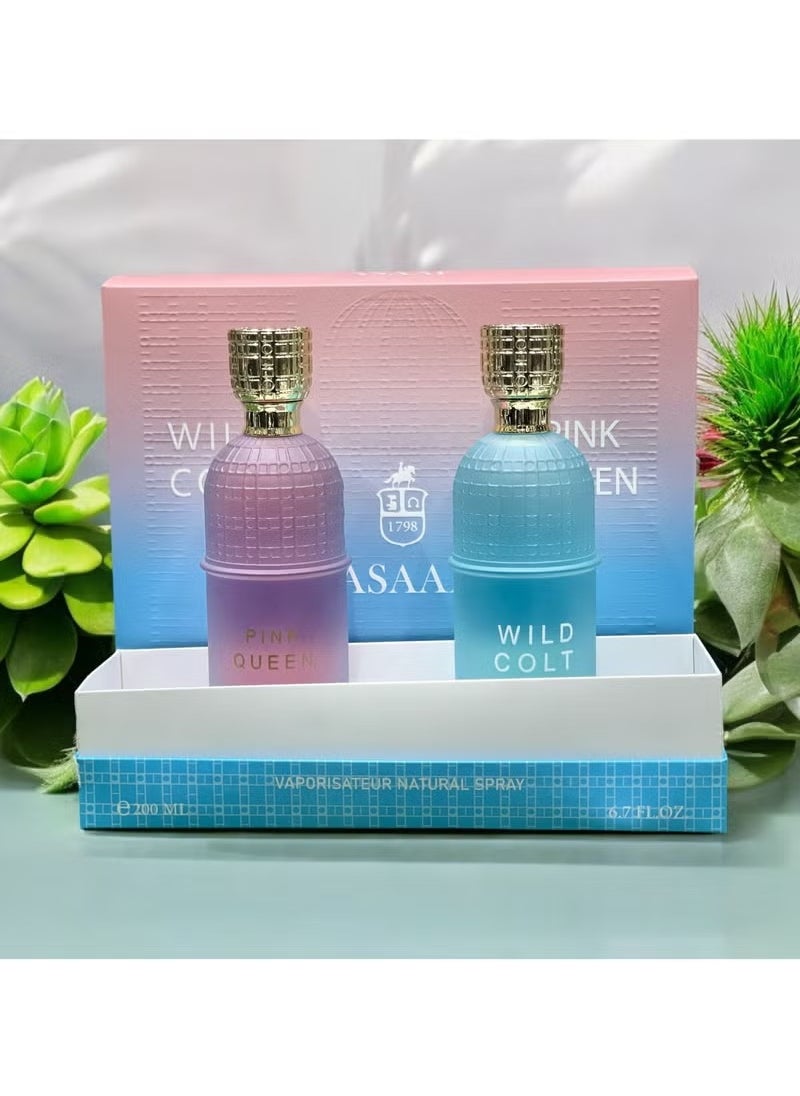 ASAAF Asaaf package Wild Colt 200 ml and Pink Queen 200 ml  - Image 1