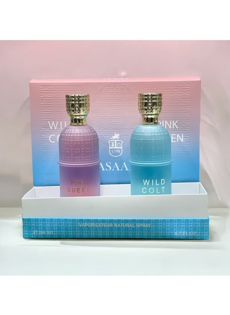 ASAAF Asaaf package Wild Colt 200 ml and Pink Queen 200 ml  - Image 2