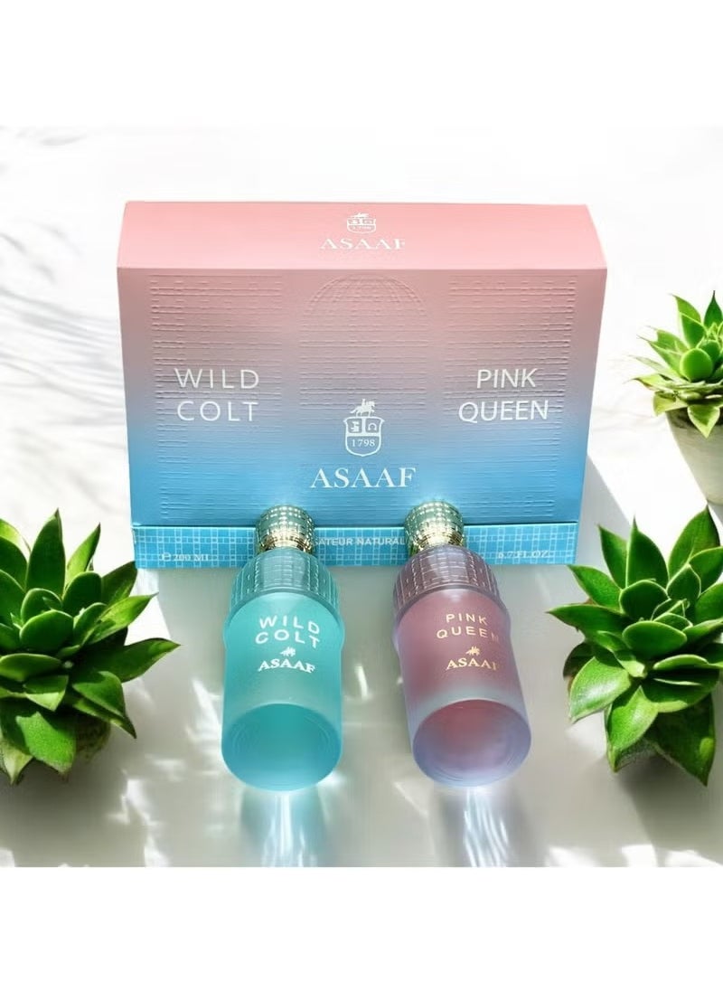 ASAAF Asaaf package Wild Colt 200 ml and Pink Queen 200 ml  - Image 3