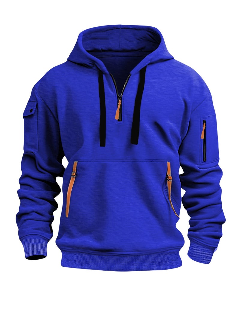KUYING Outdoor Sports Zipper Hooded Sweatshirt Casual And Versatile  - Image 1