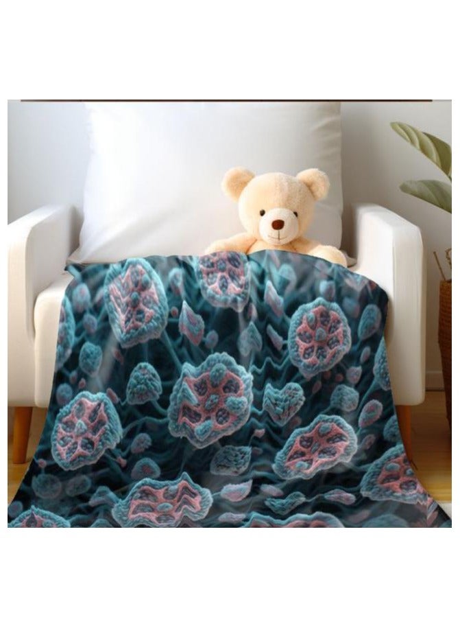 عام بطانية رقيقة من الفانيلا الكرتونية للأطفال أو الطلاب (دافئة ومريحة ومناسبة للنوم والألعاب) 100 سم * 150 سم - 844 - Image 4