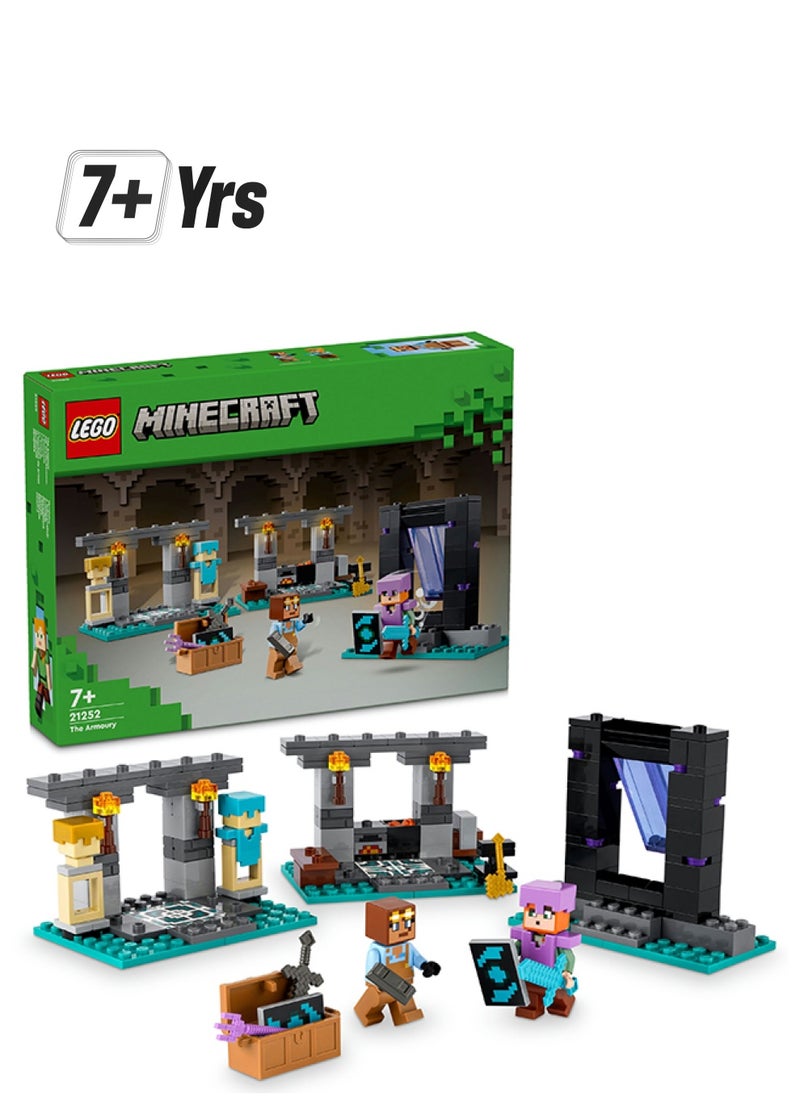 LEGO 21252 ماين كرافت مجموعة بناء درع المغامرة ، شخصيات الأبطال ومجموعة أسلحة ، تمثال أليكس ، لعبة أكشن للاعبين والأطفال ، هدية للأولاد والبنات من 7 سنوات فما فوق  - Image 1
