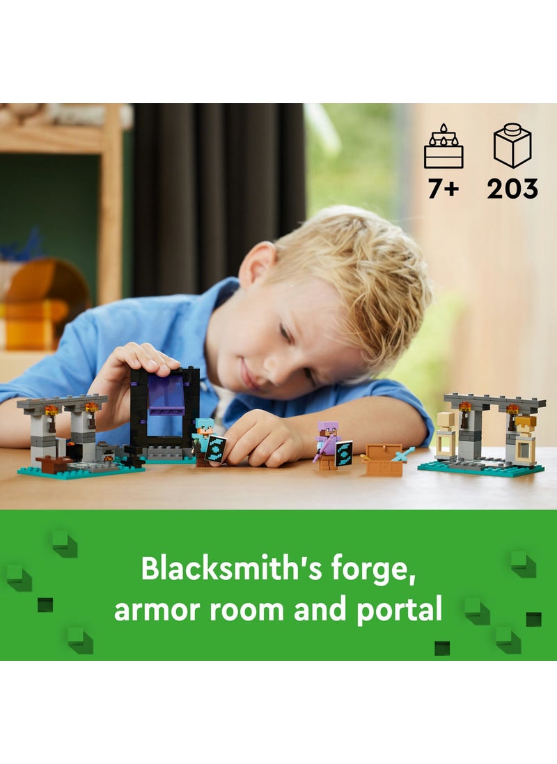 LEGO Minecraft® The Armoury Building Adventure 21252 (203) Pieces  - Image 3
