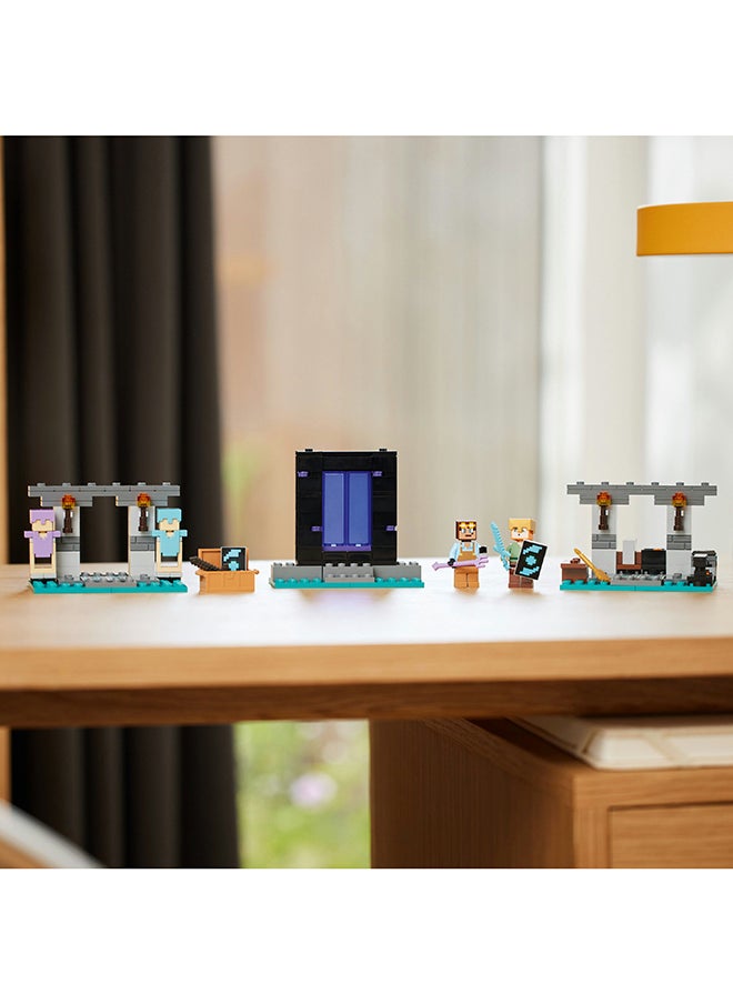 LEGO Minecraft The Armoury Building Toys for Kids, Boys & Girls aged 7 Plus Featuring Character Figures including Alex with a Diamond Sword, Weapons Set, Role-Play Gifts for Gamers 21252  - Image 5