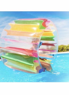 Excefore Kids Colorful Inflatable Water Wheel, 40 Inches Giant Roller Float, Swimming Pool Float  - Image 2