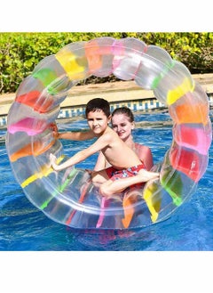 Excefore Kids Colorful Inflatable Water Wheel, 40 Inches Giant Roller Float, Swimming Pool Float  - Image 5