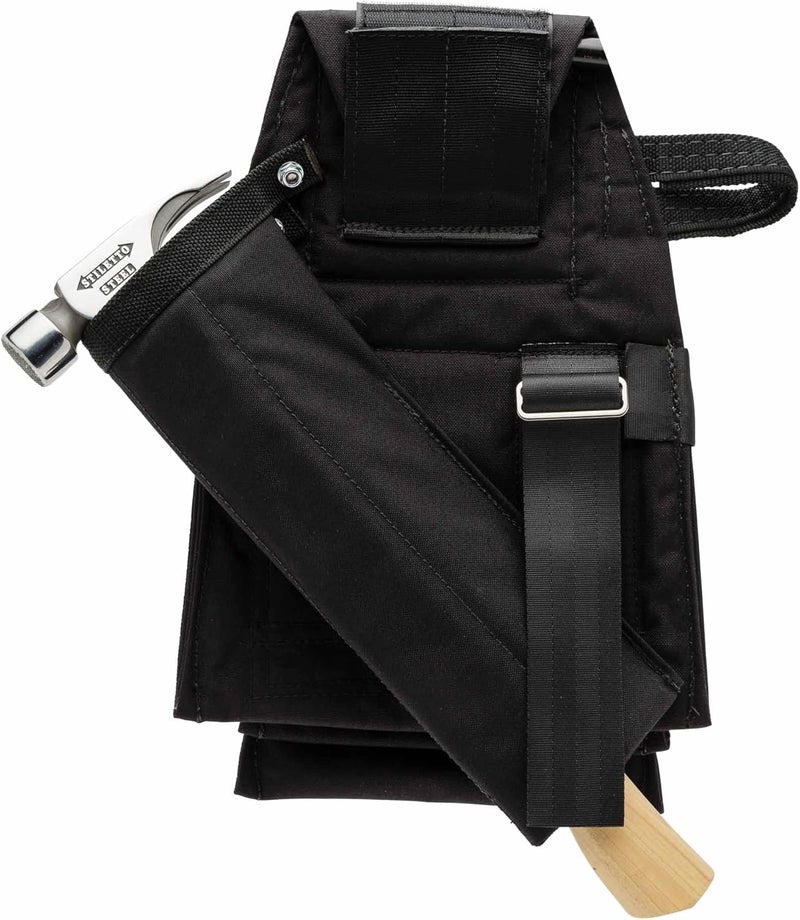 Diamondback Padded Hammer Holster for Tool Belt - Left or Right Handed Holder - 14"x6"x2.25" (Black) - Image 4
