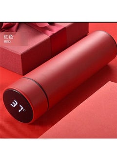 Generic Hot Water Bottle Red 401-500ml，Smart Water Bottles with Digital Temperature Display Coffee Tea Infuser Bottle Thermal Cup Double Walled Vacuum Insulated Stainless Steel Flask Leak Proof Travel Mug Keep Warm  - Image 3