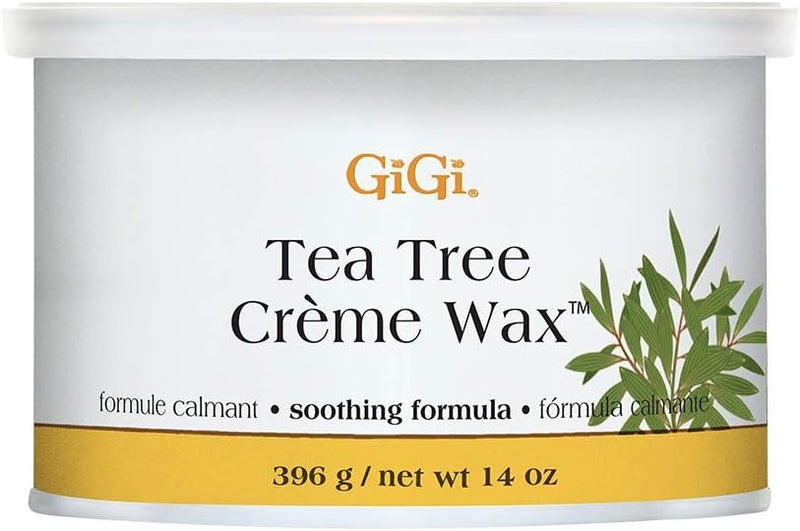 GiGi Tea Tree Cream Wax A Soothing Hair Removal Formula 396g - Image 1