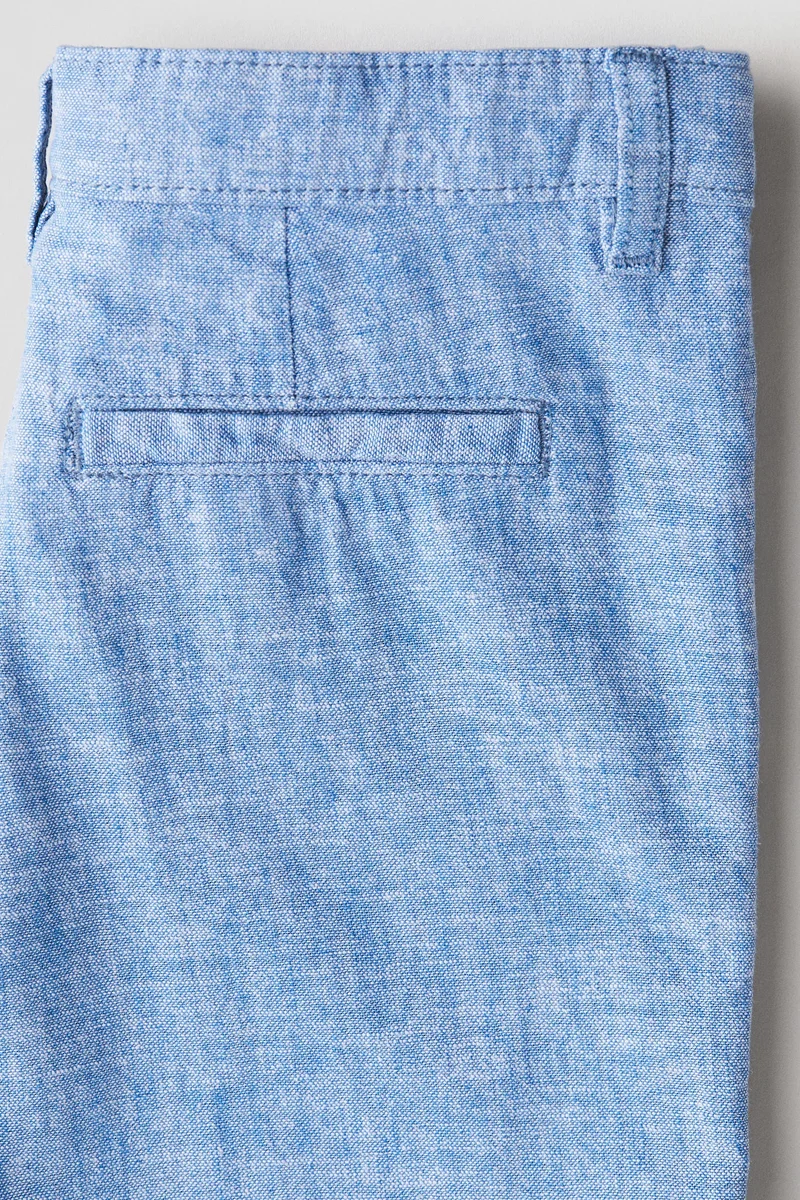اتش اند ام Linen-blend chino shorts