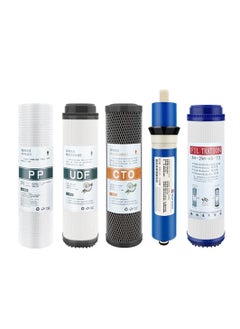 5pcs filter element 10 inch flat mouth universal PP cotton particle carbon compressed carbon RO membrane T33 water purifier filter element