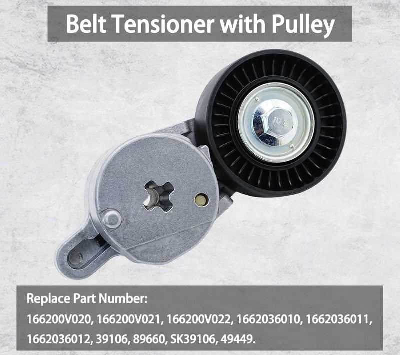LEVANLIGHT Belt Tensioner Assembly with Pulley Compatible with Toyota RAV4 2009-2018, Camry 2012-2017, Venza 2009-2015, Sienna 2011-2013, Lexus NX300h 2015-2018, Scion tC 2011-2016, Replaces# 39106 - Image 3