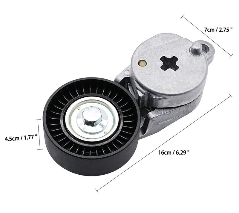 LEVANLIGHT Belt Tensioner Assembly with Pulley Compatible with Toyota RAV4 2009-2018, Camry 2012-2017, Venza 2009-2015, Sienna 2011-2013, Lexus NX300h 2015-2018, Scion tC 2011-2016, Replaces# 39106 - Image 5