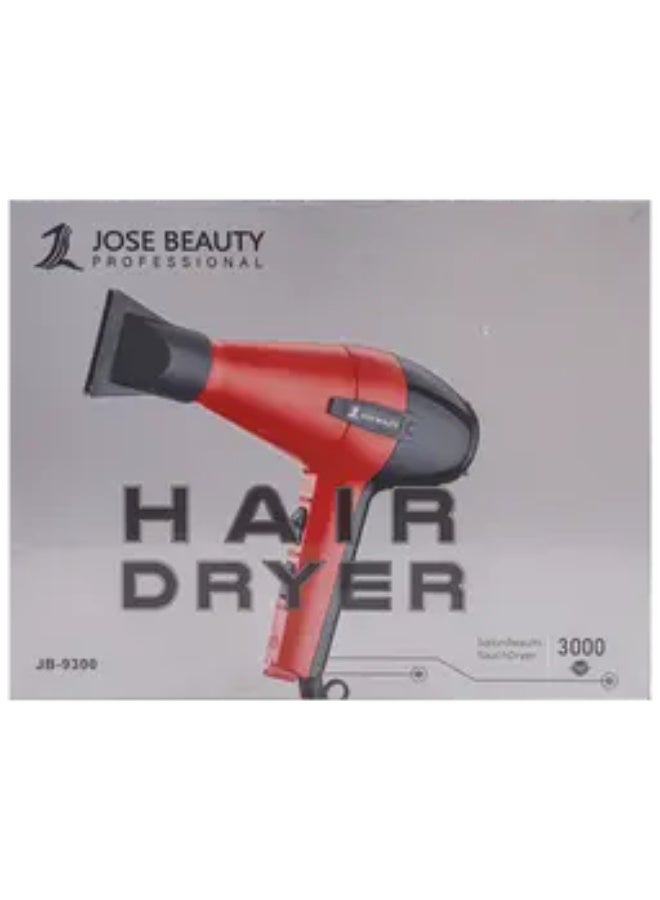 جوسي بيوتي مجفف شعر JB-9300 بقوة 3000 واط – هواء قوي وتجفيف سريع مع زر هواء بارد - Image 3