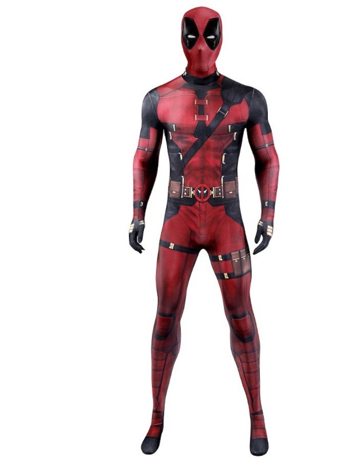 NIBEMINENT Halloween Marvel red tight-fitting one-piece costume cosplay costume - Image 1