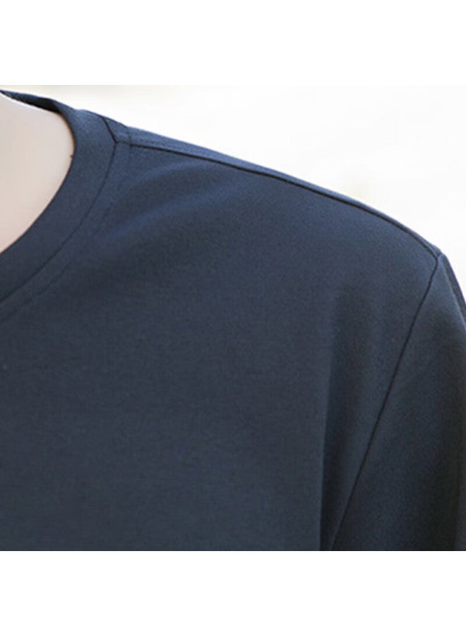 Tucano Sweatshirt For Men, Spring And Autumn Cotton Round Neck Versatile Base Layer, Casual Comfortable Long-sleeve Top Men's Clothing, Black 3XL - Image 2
