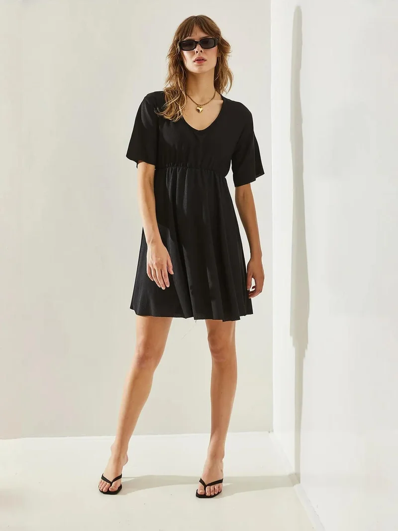 Bianco Lucci LUCCI V-Neck Mini Dress