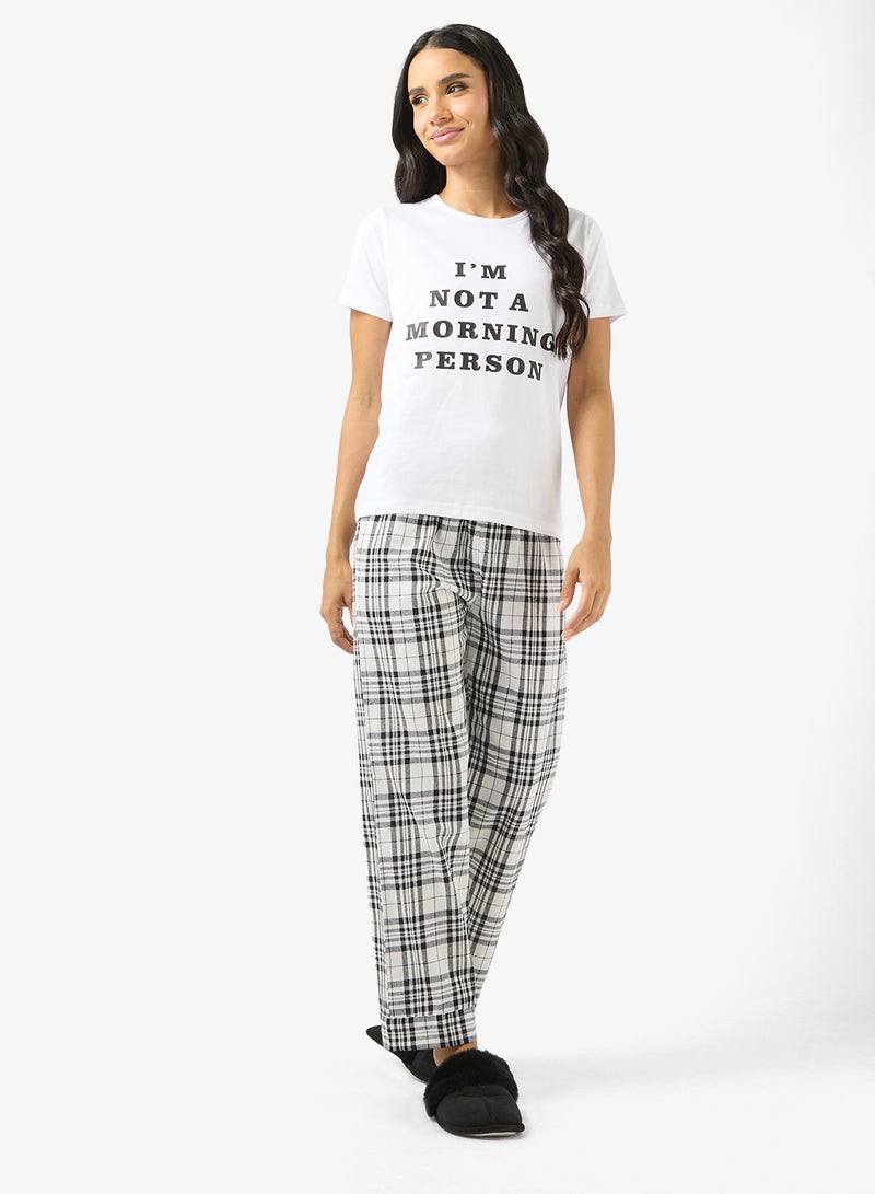 Ginger Cotton Relaxed Fit T-Shirt & Pyjama Set - Image 5