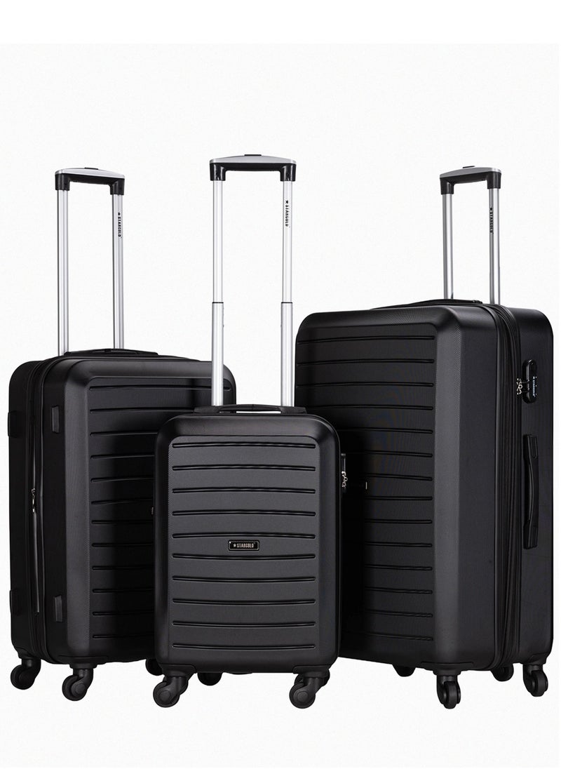 Stargold - Suitcase Set of 3 PCS ABS Hardside Travel Luggage Bag - Image 1
