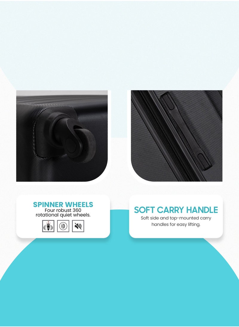 Stargold - Suitcase Set of 3 PCS ABS Hardside Travel Luggage Bag - Image 1
