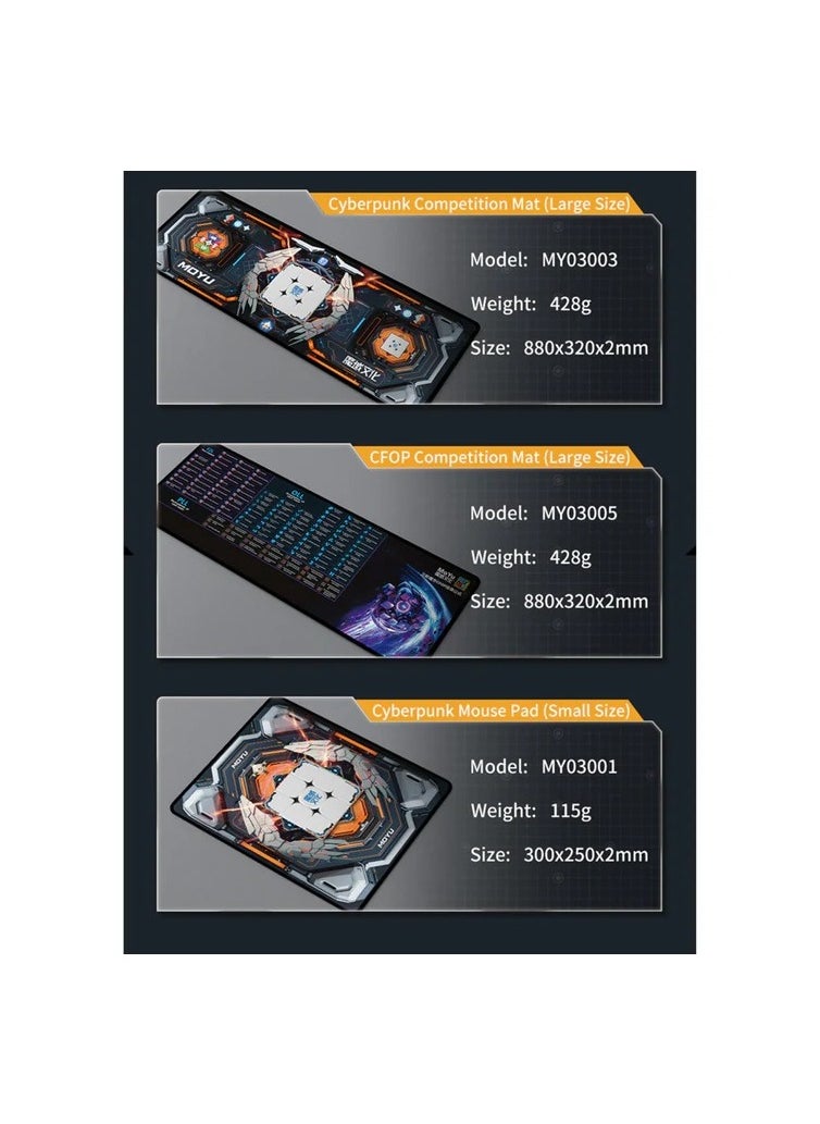 MoYu - Moyu Cyberpunk Competition Mat Large size Cube Protective Mat Large - Image 1