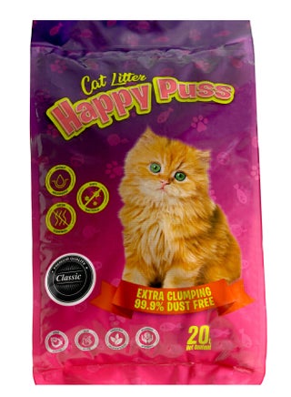 Happy Puss EXTRA CLUMPING  BENTONITE CAT LITTER 20L CLASSIC - pzsku/Z1C0268F7FC621800D941Z/45/_/1682939338/a03cba2b-7ca4-4caf-adbf-80062be5edc0