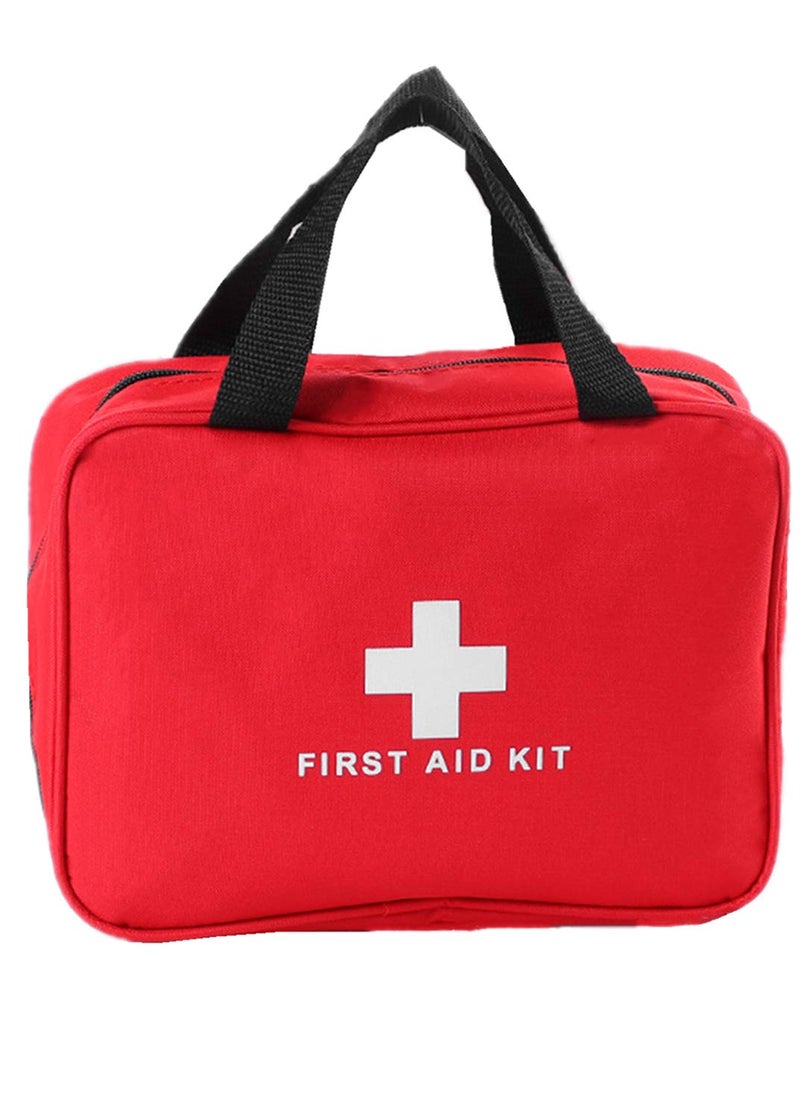 PAXLAMB First Aid Bag First Aid Kit Empty Medical Storage Bag Red Trauma Bag for Emergency First Aid Kits Car Workshop Cycling Outdoors (Red 1PC) - Image 1