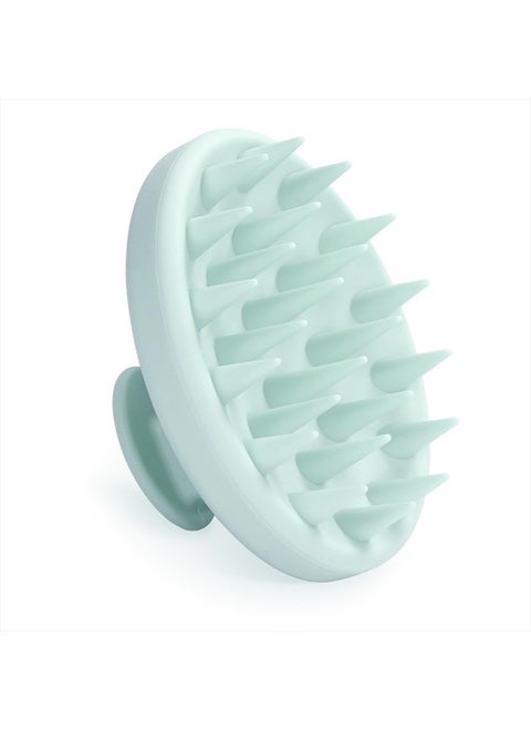 Silicone Scalp Massager, Scalp Scrubber for Hair Growth with Soft Bristles, Scalp Exfoliator Brush Dandruff Removal Shampoo Brush for Wet Dry Scalp Care (Mint Green)