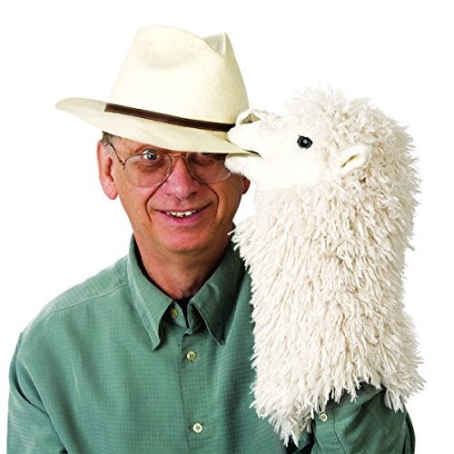 Folkmanis Alpaca Stage Puppet, White (2885) - Image 3