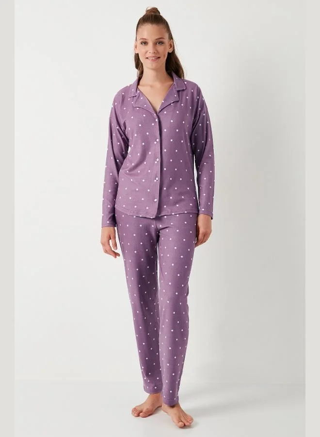 Lela Lela Stretch Standard Fit Buttoned Pajama Set Women's PAJAMA SET 60956601