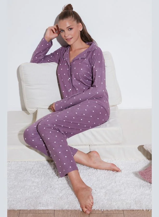 Lela Lela Stretch Standard Fit Buttoned Pajama Set Women's PAJAMA SET 60956601