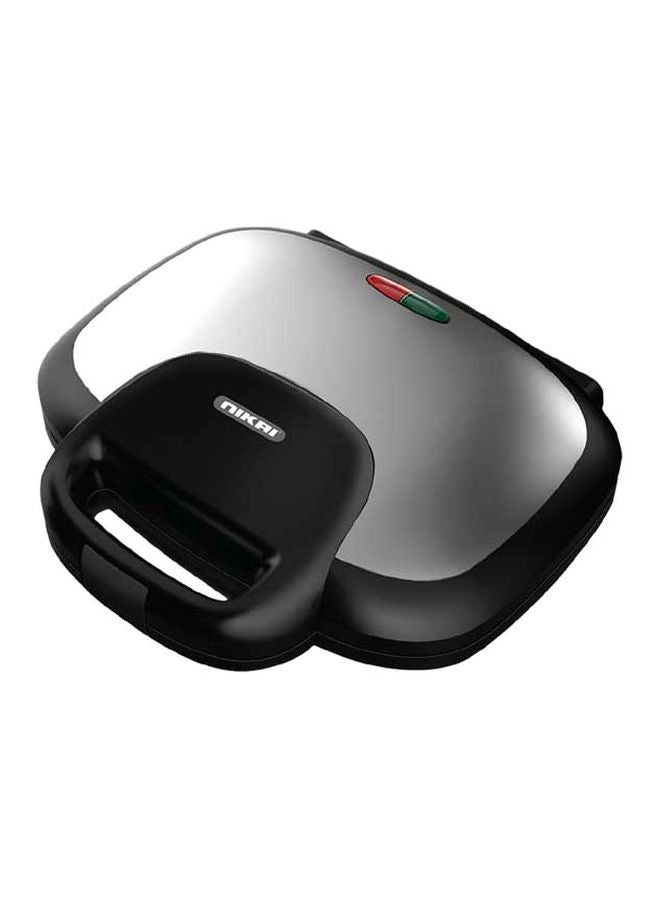 NIKAI 2 Slice Sandwich Toaster 700W 700 W NST522T1 Silver/Black - Image 1