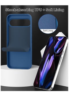 Houmt Google Pixel 9 Pro XL Case Cover Liquid Silicone Anti-Fingerprint Shockproof Protective Case Anti-Scratch Anti-Drop Slim Cover for Pixel 9 Pro XL  - Image 3