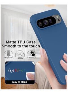 Houmt Google Pixel 9 Pro XL Case Cover Liquid Silicone Anti-Fingerprint Shockproof Protective Case Anti-Scratch Anti-Drop Slim Cover for Pixel 9 Pro XL  - Image 5