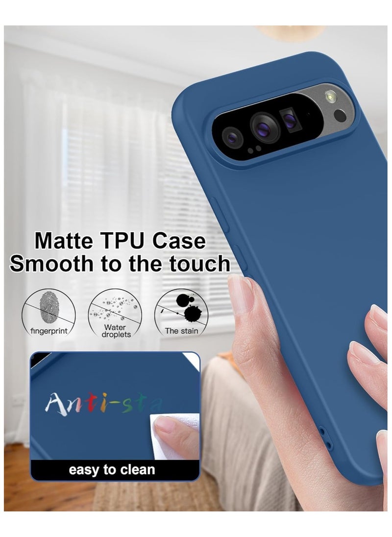 Houmt Google Pixel 9 Pro XL Case Cover Liquid Silicone Anti-Fingerprint Shockproof Protective Case Anti-Scratch Anti-Drop Slim Cover for Pixel 9 Pro XL  - Image 5