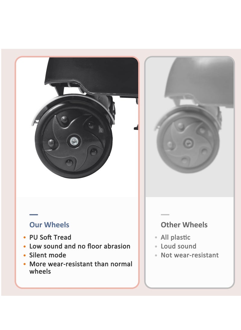 Bonita - 4 In 1 Baby Walker 5 Levels Of Height Adjustment Multi Function Baby Walkers With Rocking Horse Feeding Tray And Music Lighting For Boys And Girls Anti Rollover Pram Stroller For Babies 6-24 Months - Image 1