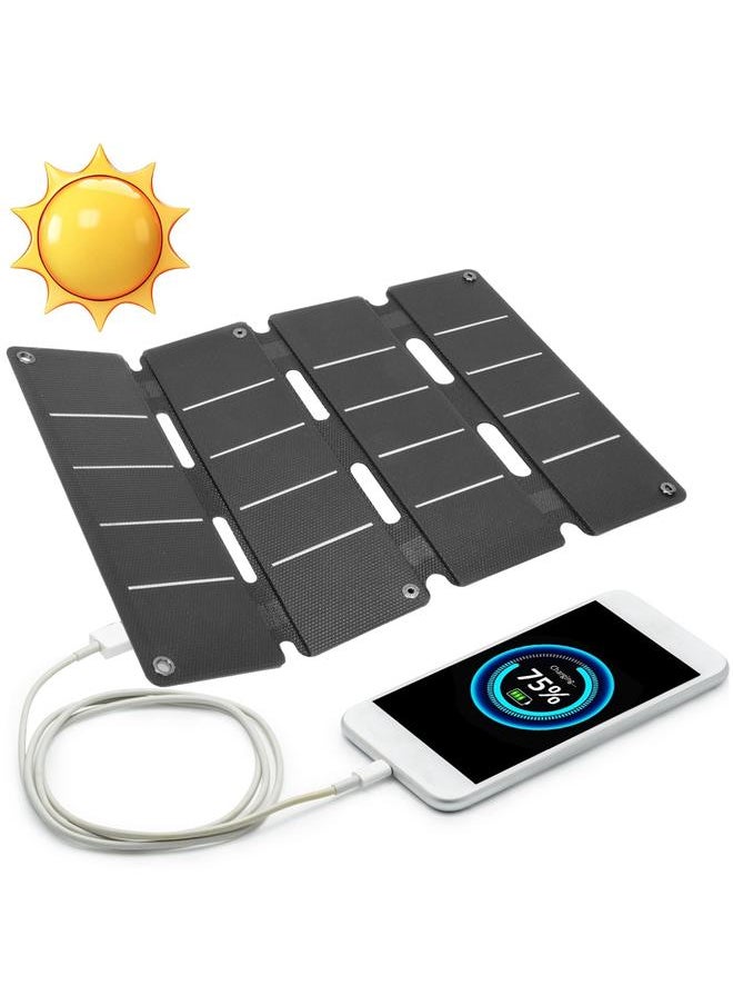Thoraya 14W 5V Portable Compact Waterproof Double USB Output Folding Bag Solar Charger Charging Panel  - Image 3