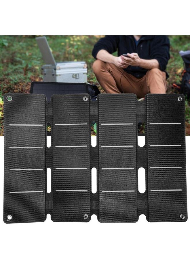 Thoraya 14W 5V Portable Compact Waterproof Double USB Output Folding Bag Solar Charger Charging Panel  - Image 2