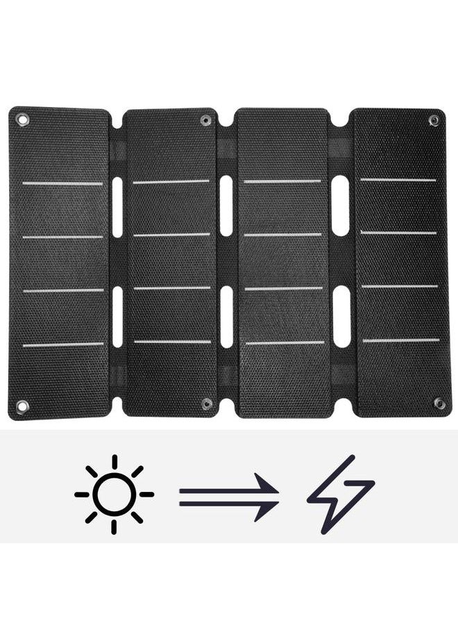 Thoraya 14W 5V Portable Compact Waterproof Double USB Output Folding Bag Solar Charger Charging Panel  - Image 5